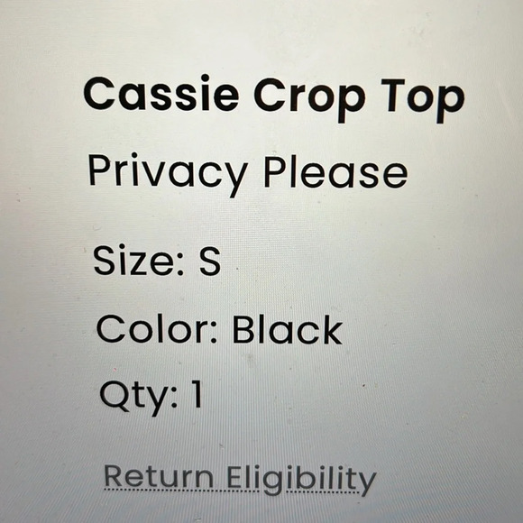 Privacy Please Cassie Crop Top as seen on Kristin Cavallari - Picture 9 of 9